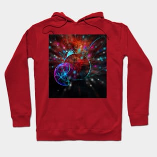 Ammonite emerging from space Hoodie